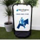 Swing Panel Stand 440mmx750mm Black