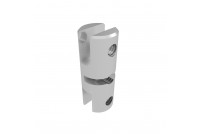 Vertical Acrylic Panel Clip Satin Aluminium